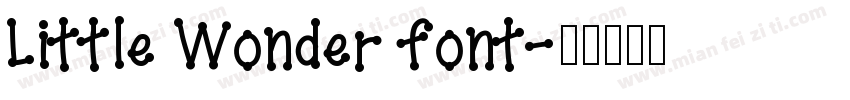 Little Wonder font字体转换